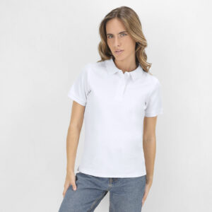 Polo Mujer Blanco Koupan - Imagen 1